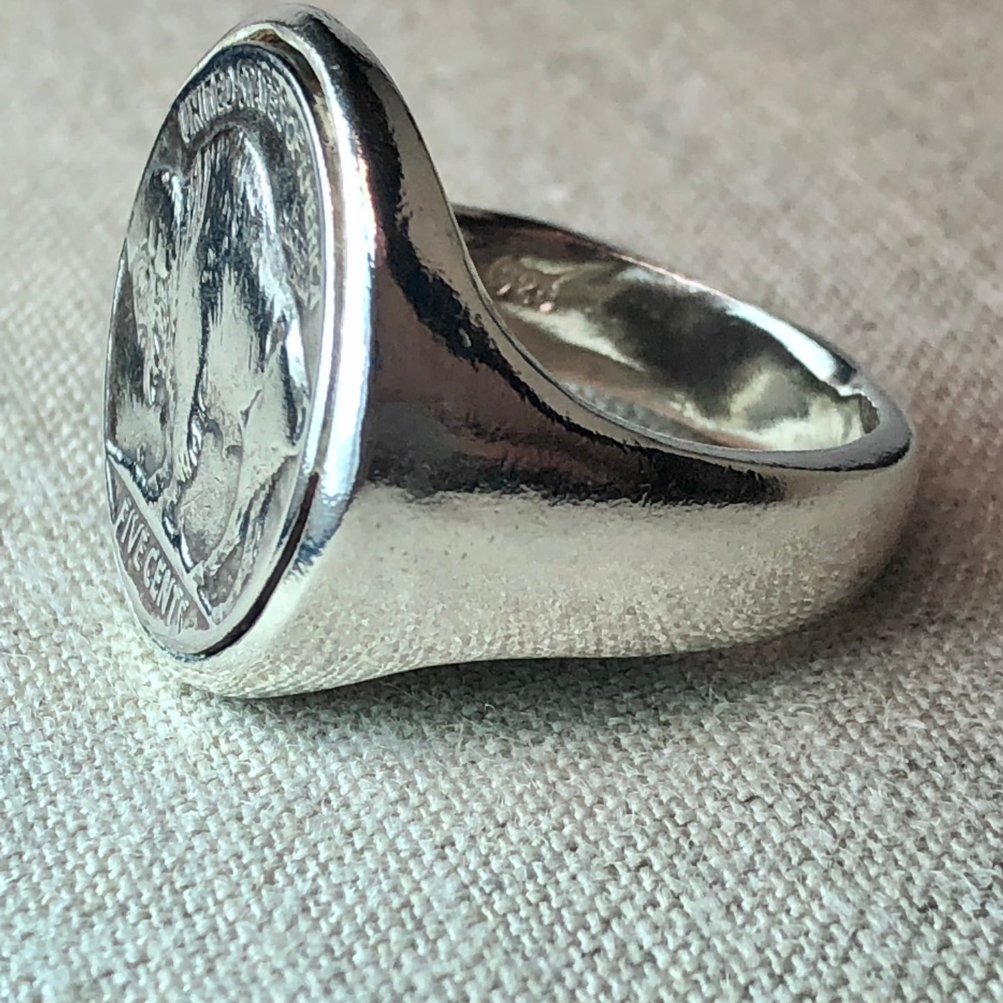 Buffalo Nickel Signet Ring