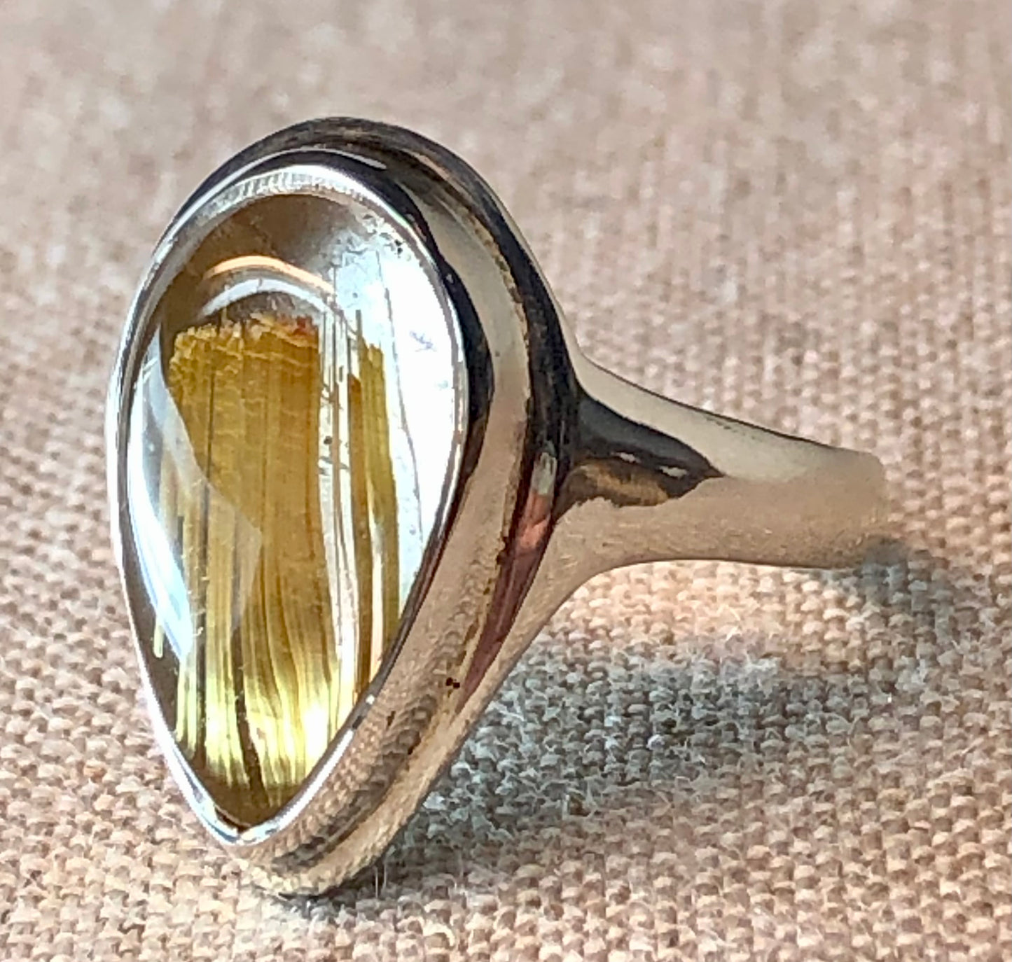 Rutilated Quartz Ring