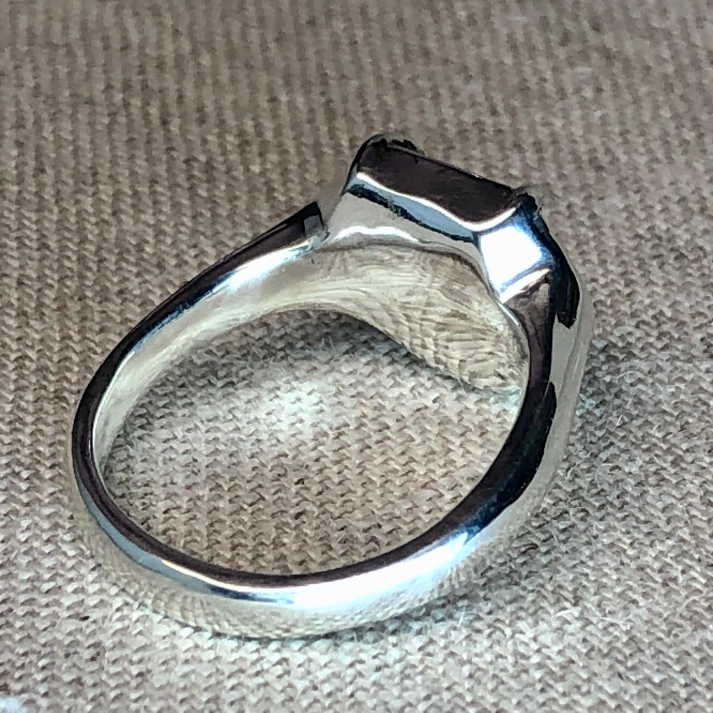 Reverse Watermelon Tourmaline Ring