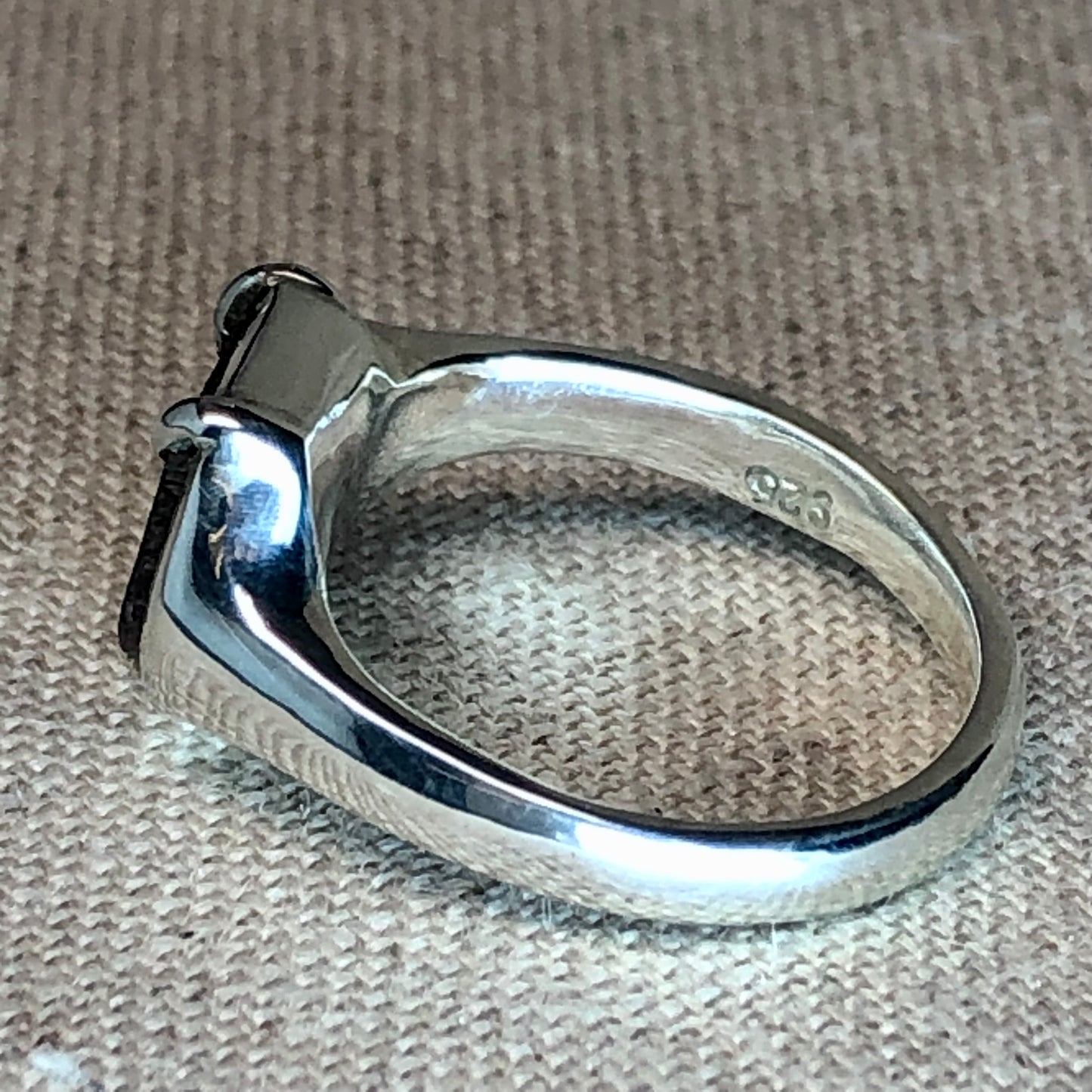 Reverse Watermelon Tourmaline Ring