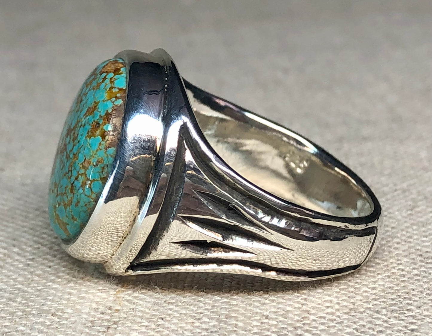 Mens Nevada Turquoise Ring
