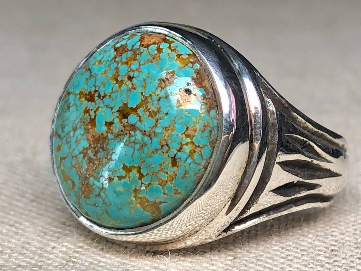 Mens Nevada Turquoise Ring