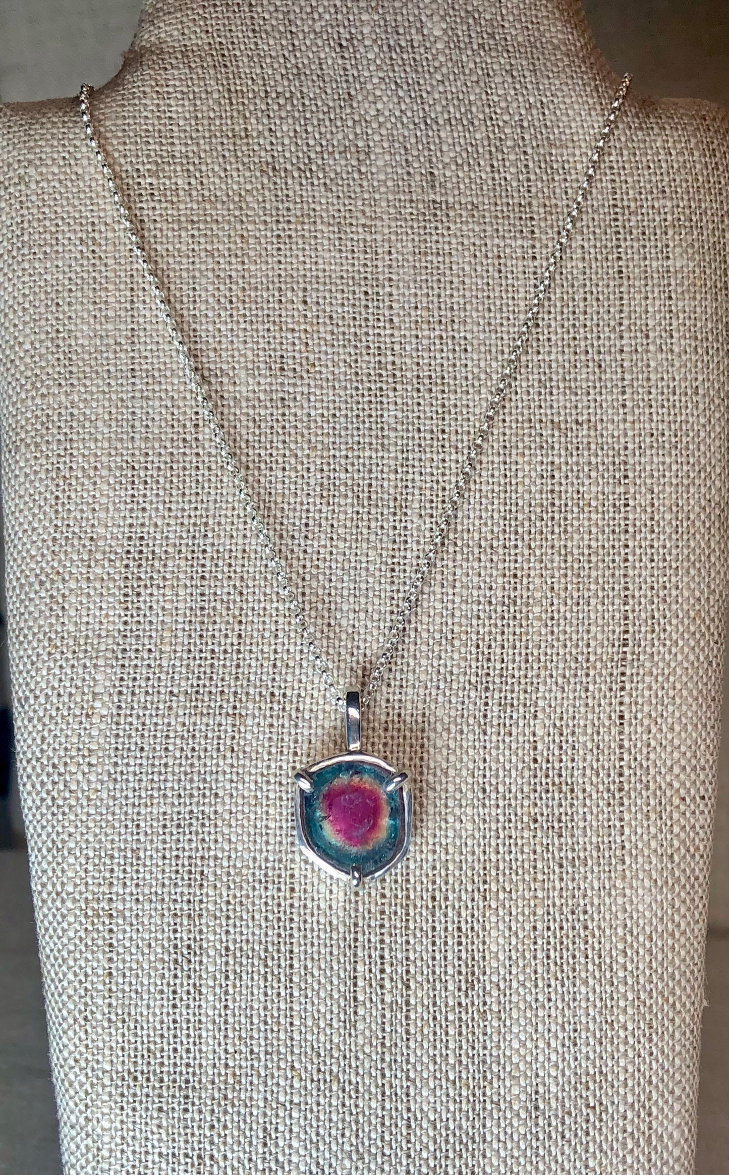 Watermelon Tourmaline Necklace