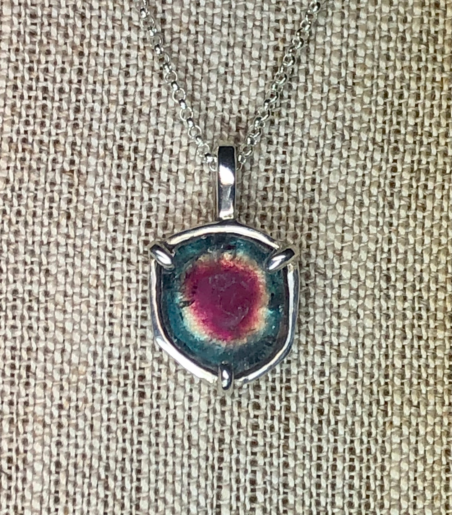 Watermelon Tourmaline Necklace