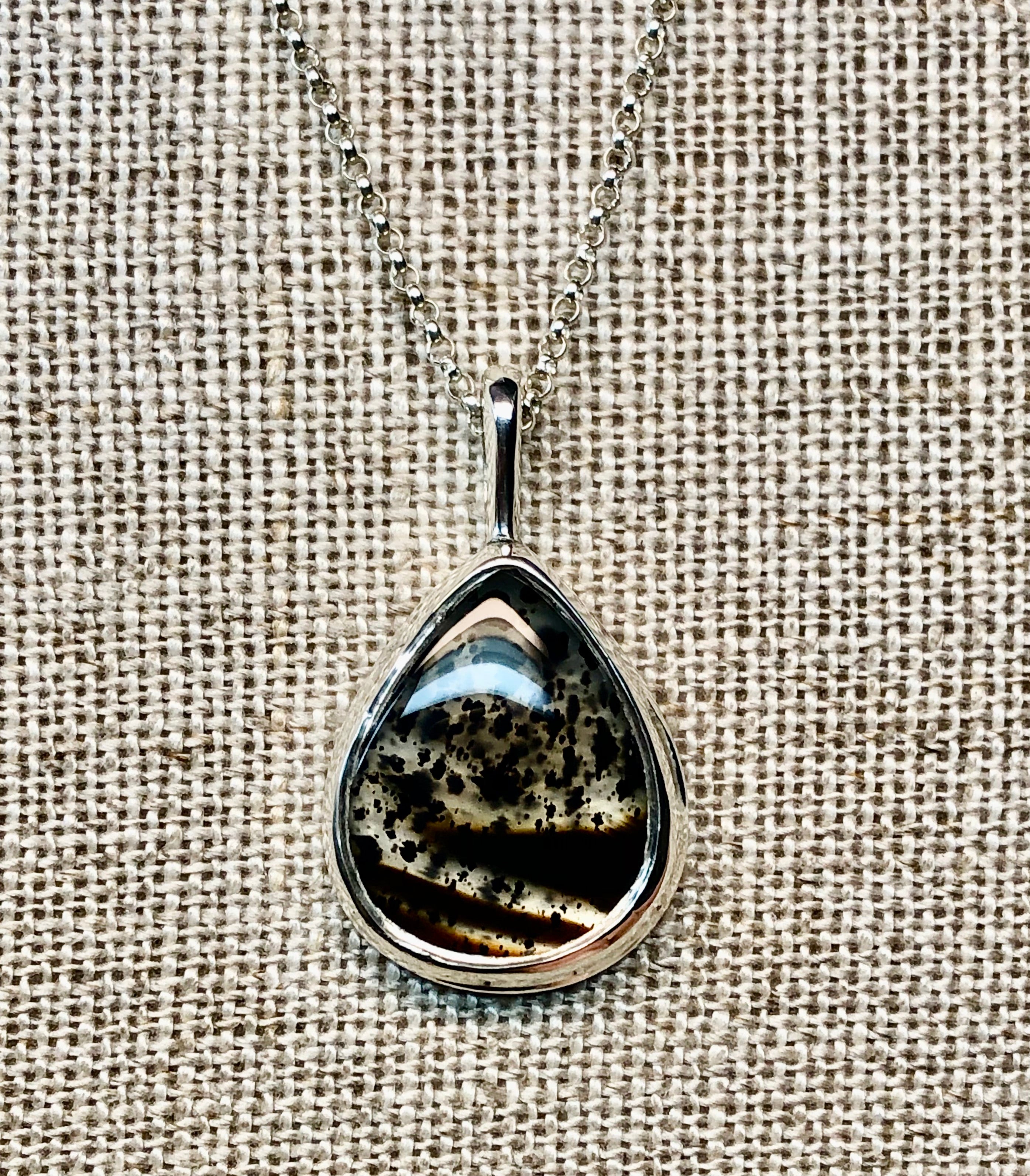 Montana Agate Pendant 1 1/2