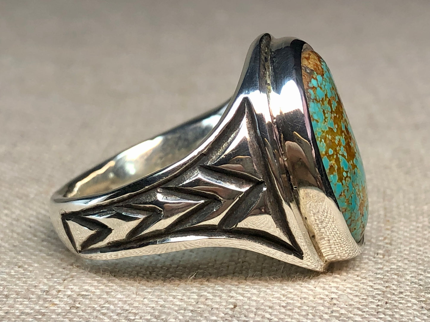 Mens Nevada Turquoise Ring