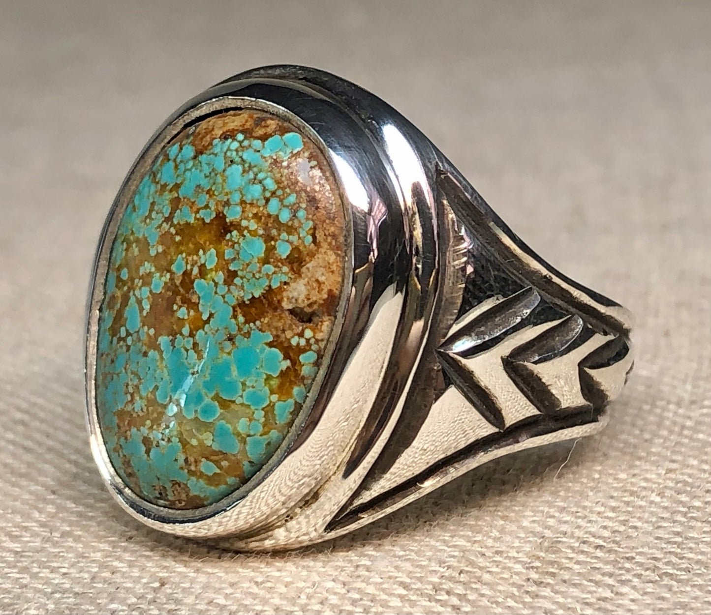 Mens Nevada Turquoise Ring